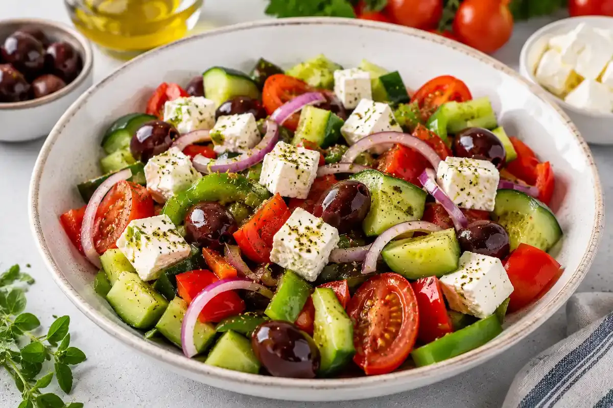 Grčka salata sa feta sirom