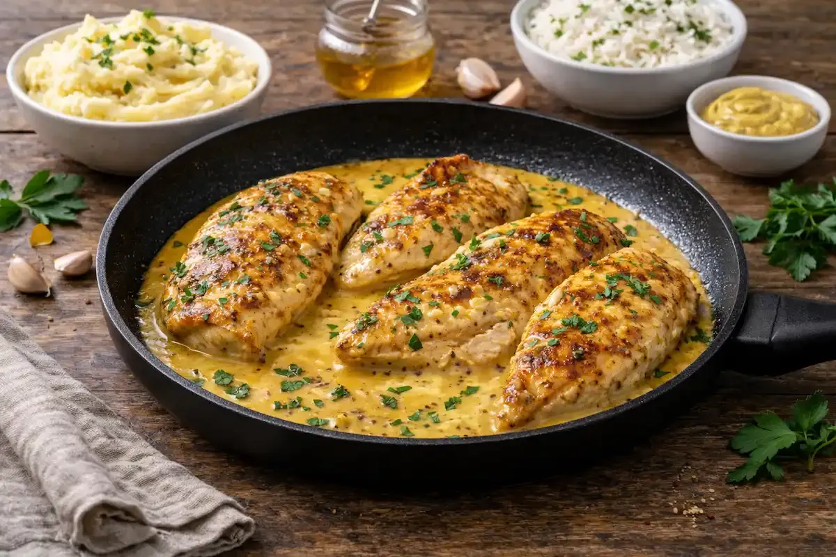 Pileći file u umaku od senfa i meda